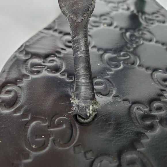 Gucci GG Web Stripe Thong Flip Flop Sandals - Picture 4 of 9